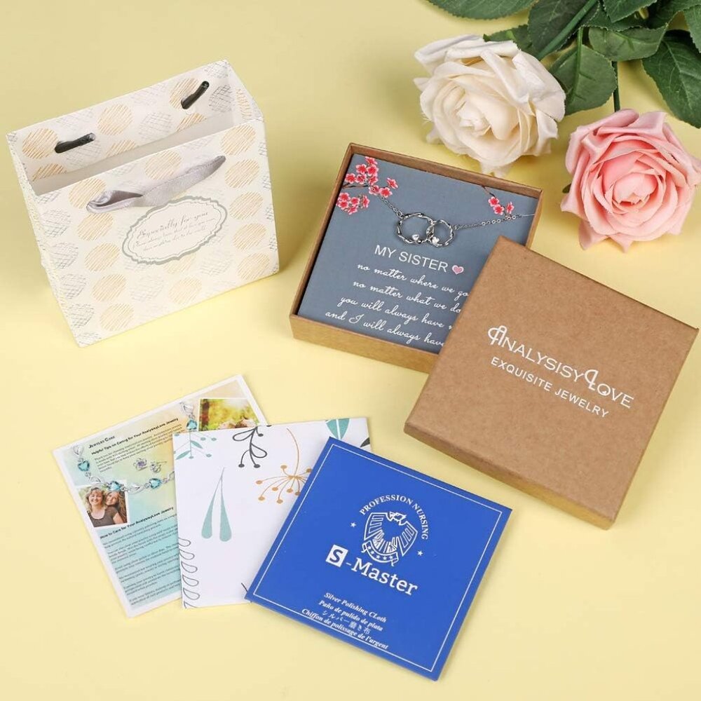 Sterling Silver Interlocking Infinity Sister Neck… - image 6